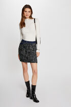 Mini tweed skirt multicolored women