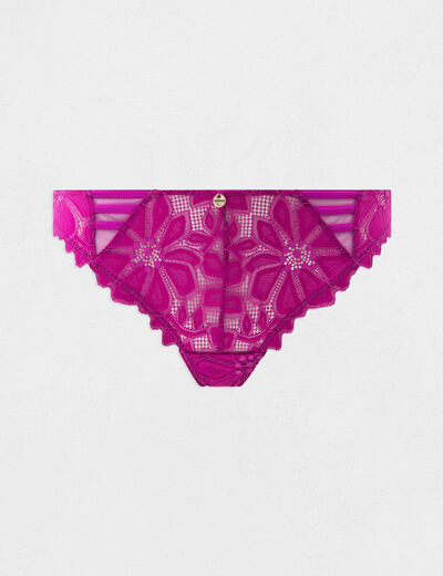 Lace Brazilian briefs purple women
