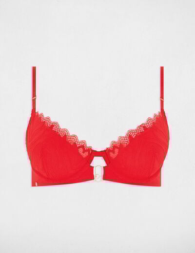 Padded bra red women