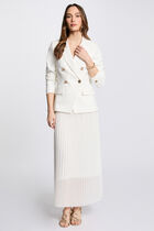 Blazer double boutonnage blanc femme