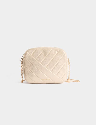 Quilted bag gold yellow women