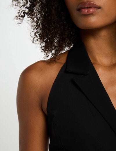 Wrap midi dress black women