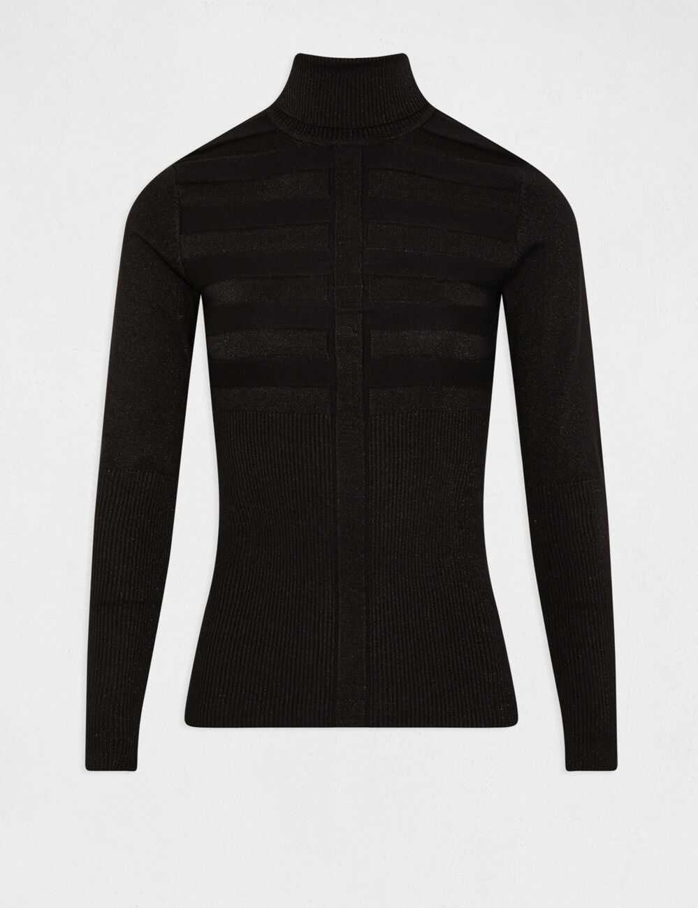 Long-sleeved jumper with turtleneck black women