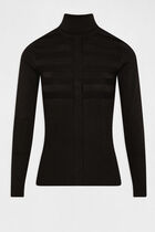 Long-sleeved jumper with turtleneck black women