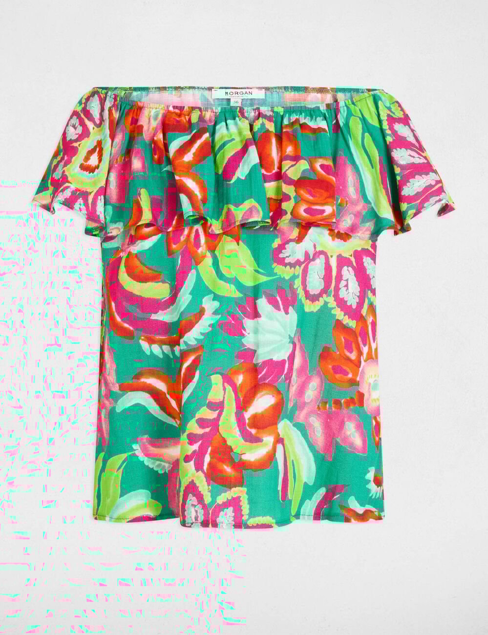 Printed sleeveless top multicolor women