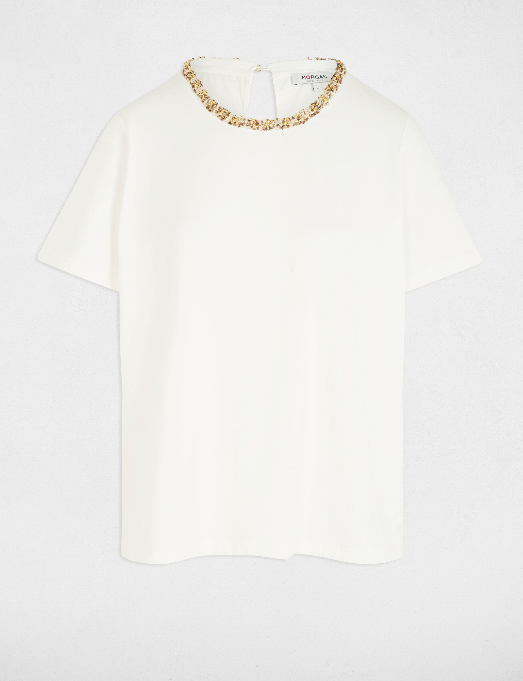 売れ筋商品|||モーガンレーン Tシャツ レディース トップス THIN STRAPS - Top - ivoire Tops and T-shirts Women | Morgan