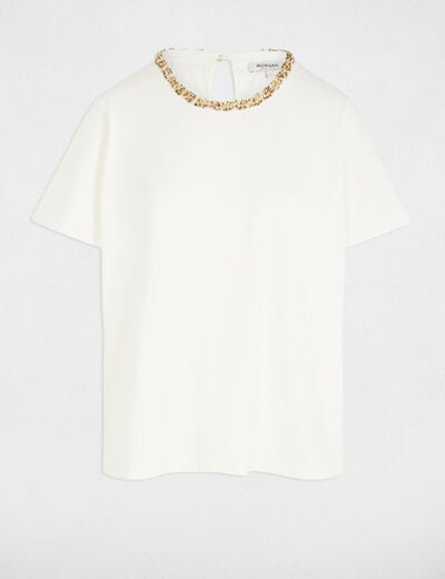 Short-sleeved t-shirt white women