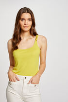 Vest top with thin straps medium yellow women