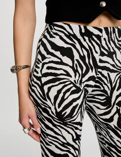 Printed loose trousers black women