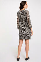 Printed wrap dress multicolor women