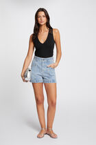 Vest top in lace black women