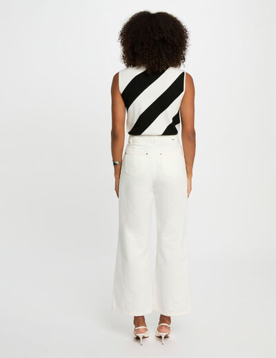 Sleeveless jumper white women