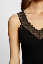 Vest top in lace black women