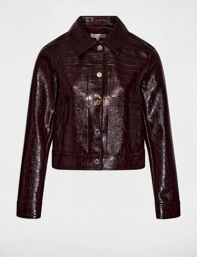 jacket with tailored collar plum women Jacket with tailored collar plum women