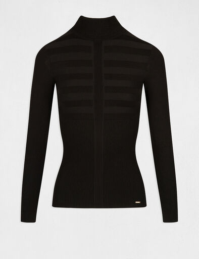 pull manches longues col roule noir femme Pull manches longues col roulé noir femme