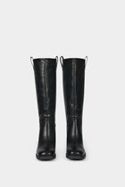 botte a talon similicuir noir femme Botte à talon similicuir noir femme