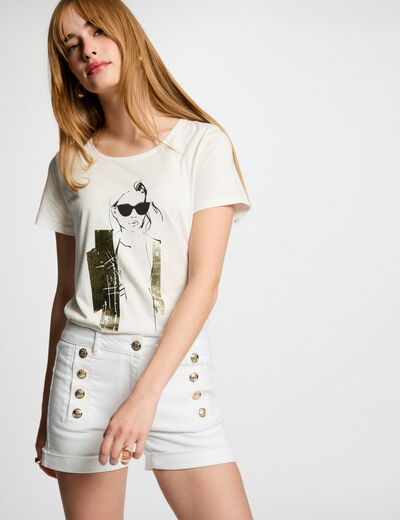 T-shirt with message white women