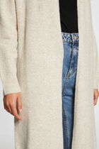 Long cardigan long sleeves beige women