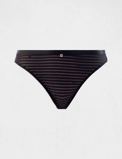 Lace brief black ladies'