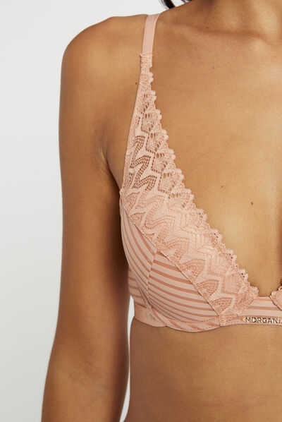 Padded bra beige ladies'