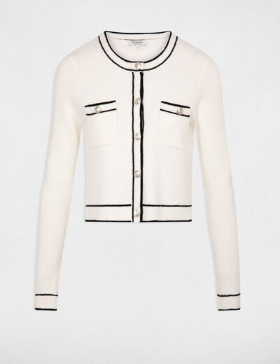 Long-sleeved cardigan ivory women