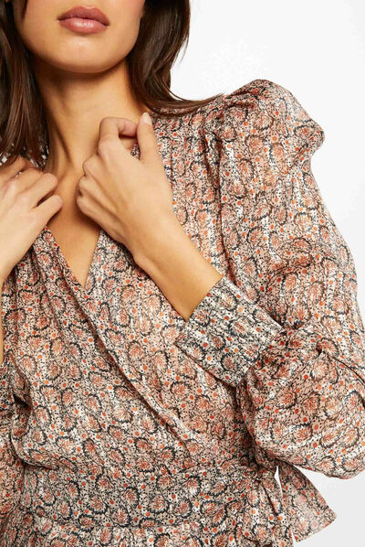 Straight dress with abstract print multico ladies'