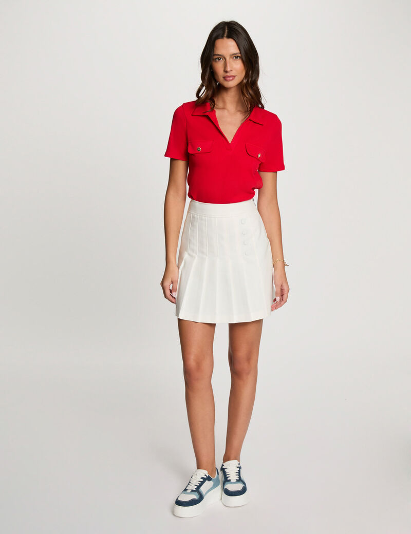 Short-sleeved t-shirt red women