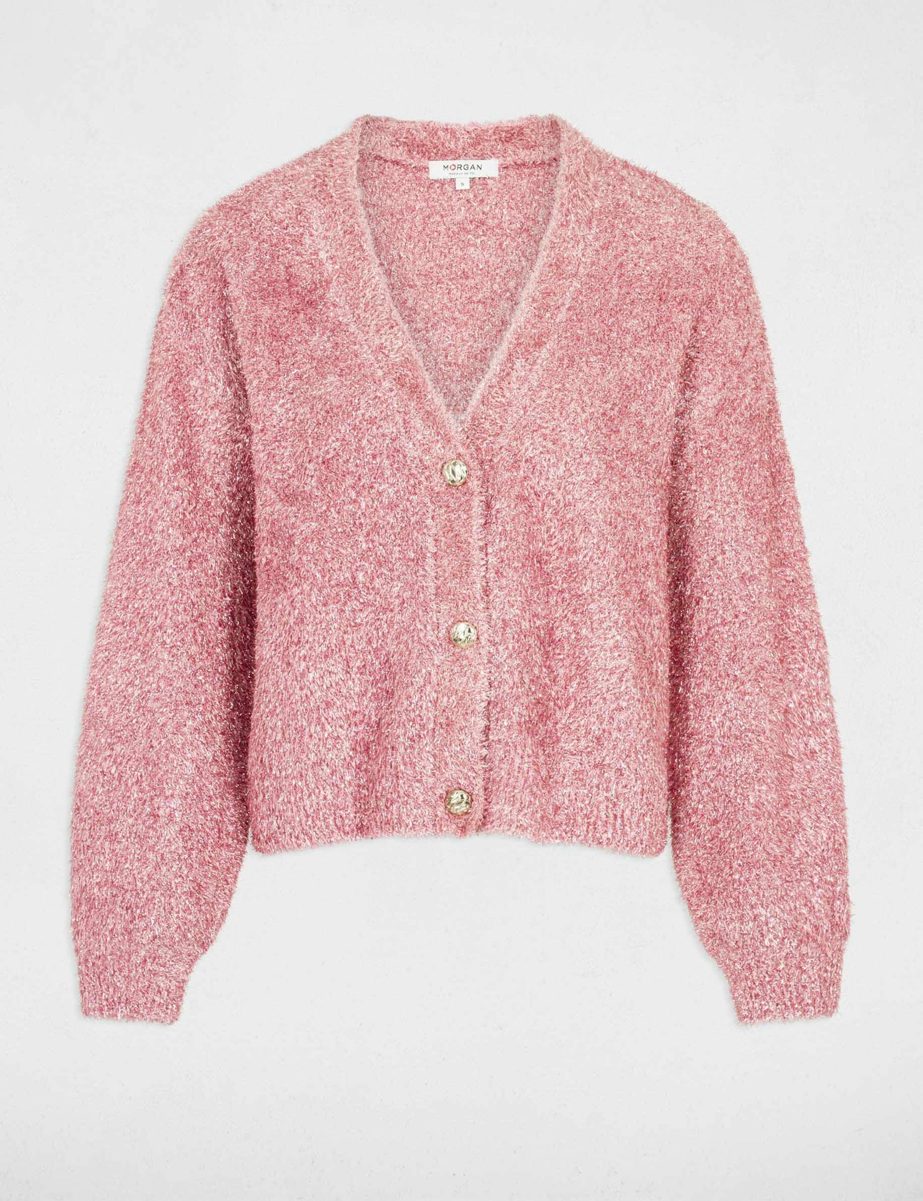 Pink short cardigan 2025