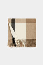Checked scarf black women