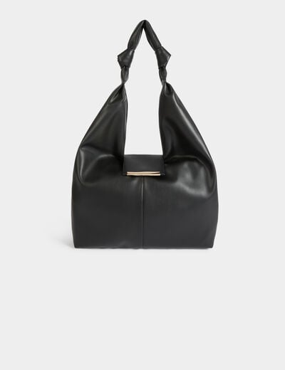 Half moon bag with bows black women