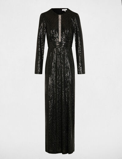 robe longue manches longues noir femme black women