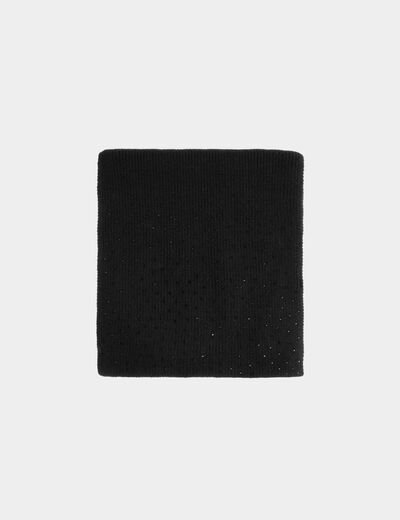 Scarf with rhinestones black women