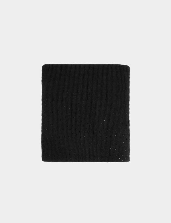 Scarf with rhinestones black women