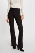 High-waisted flare jeans black women