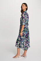 Jupe fluide imprimée multicolore femme