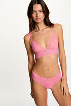 Soft bra pink women