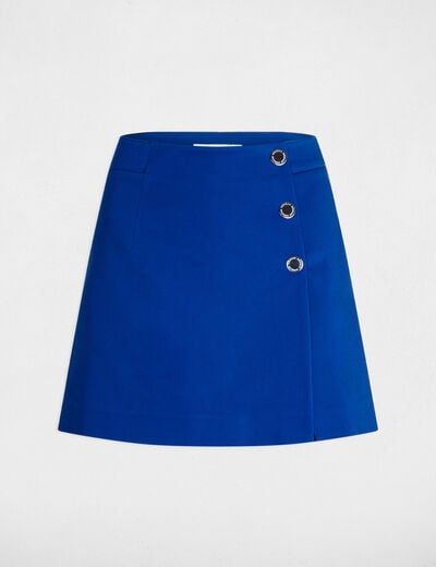 Mini skort electric blue women