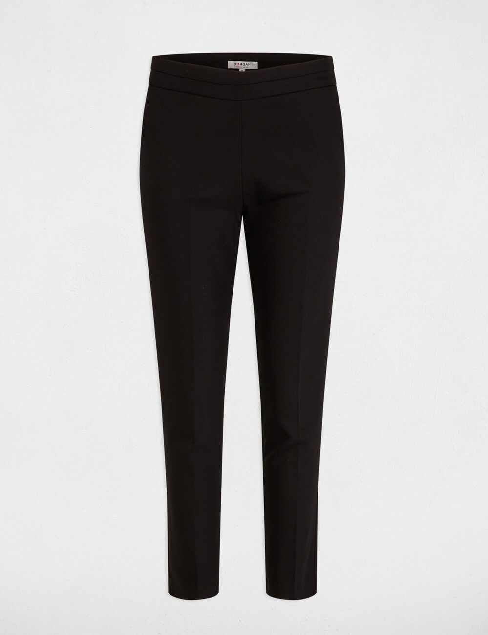 Cropped cigarette trousers black women