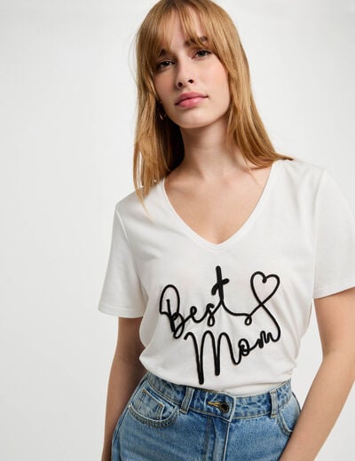 T-shirt with message white women