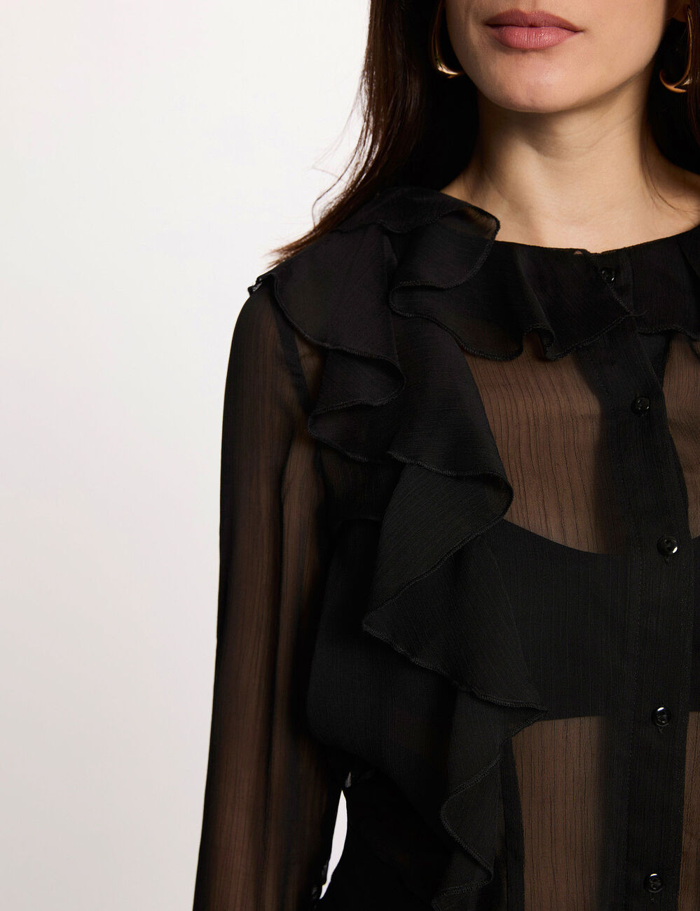 Flowy shirt black women
