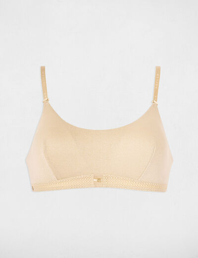 Thin strap bralette beige women