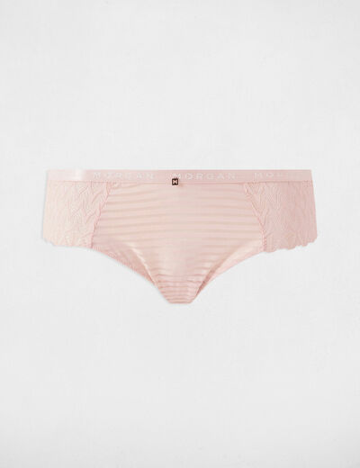 Lace shorties pale pink ladies'
