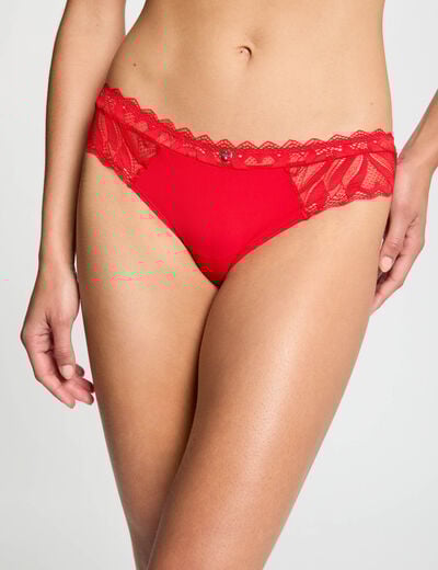 Lace shorties red women