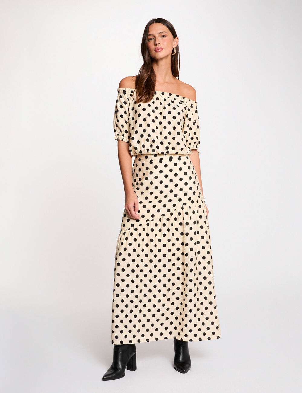 Fitted long skirt multicolor women