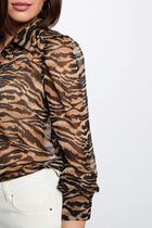Printed voile shirt multicolor women