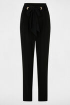 Peg trousers with darts black women