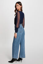 Long-sleeved t-shirt navy blue women