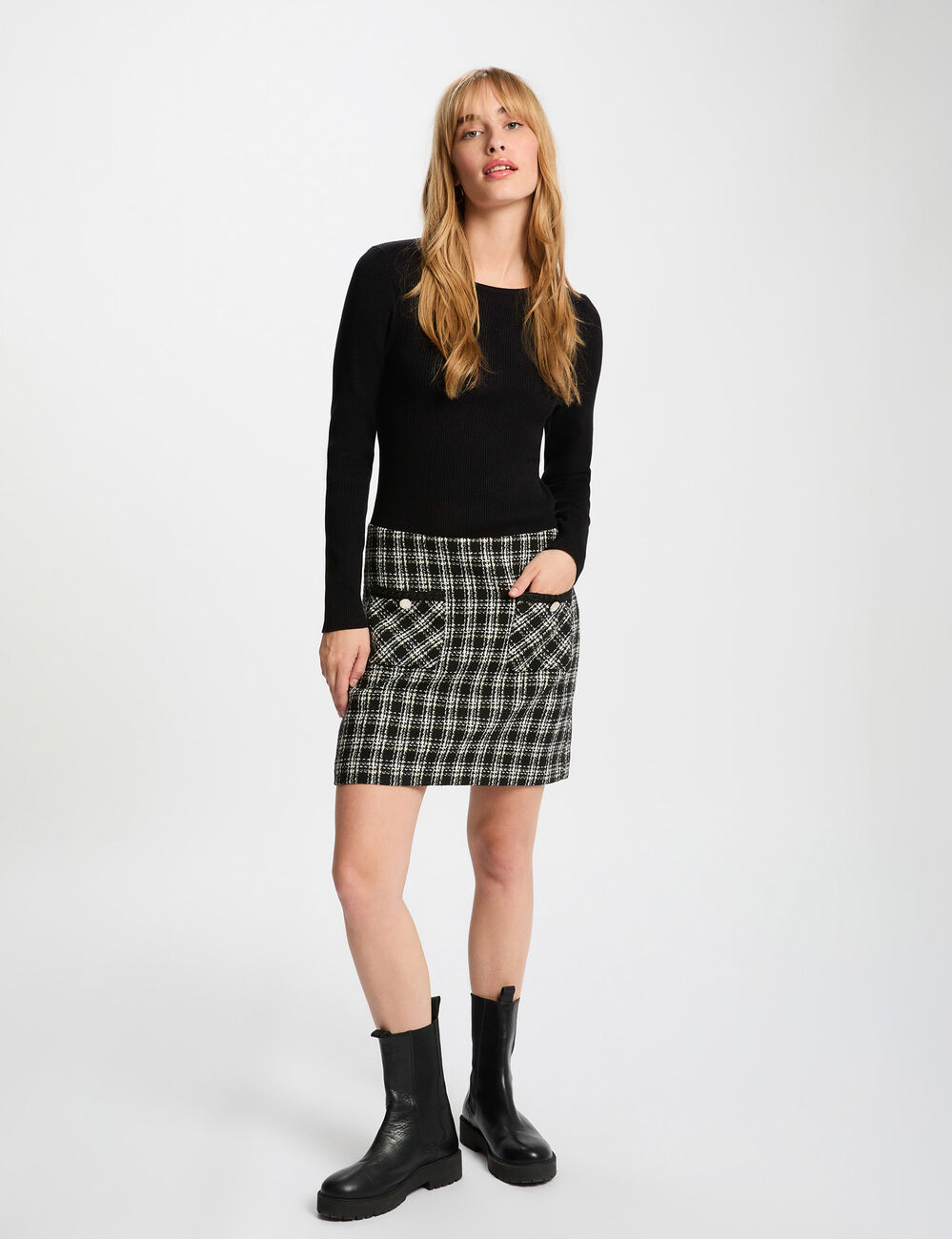 Fitted short dress black women