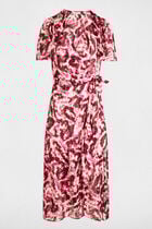 Midi wrap dress multicolor women