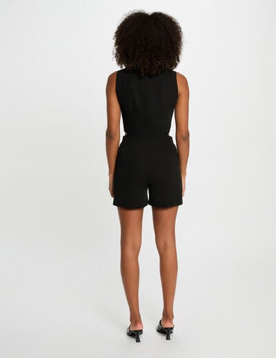 Sleeveless playsuit black women